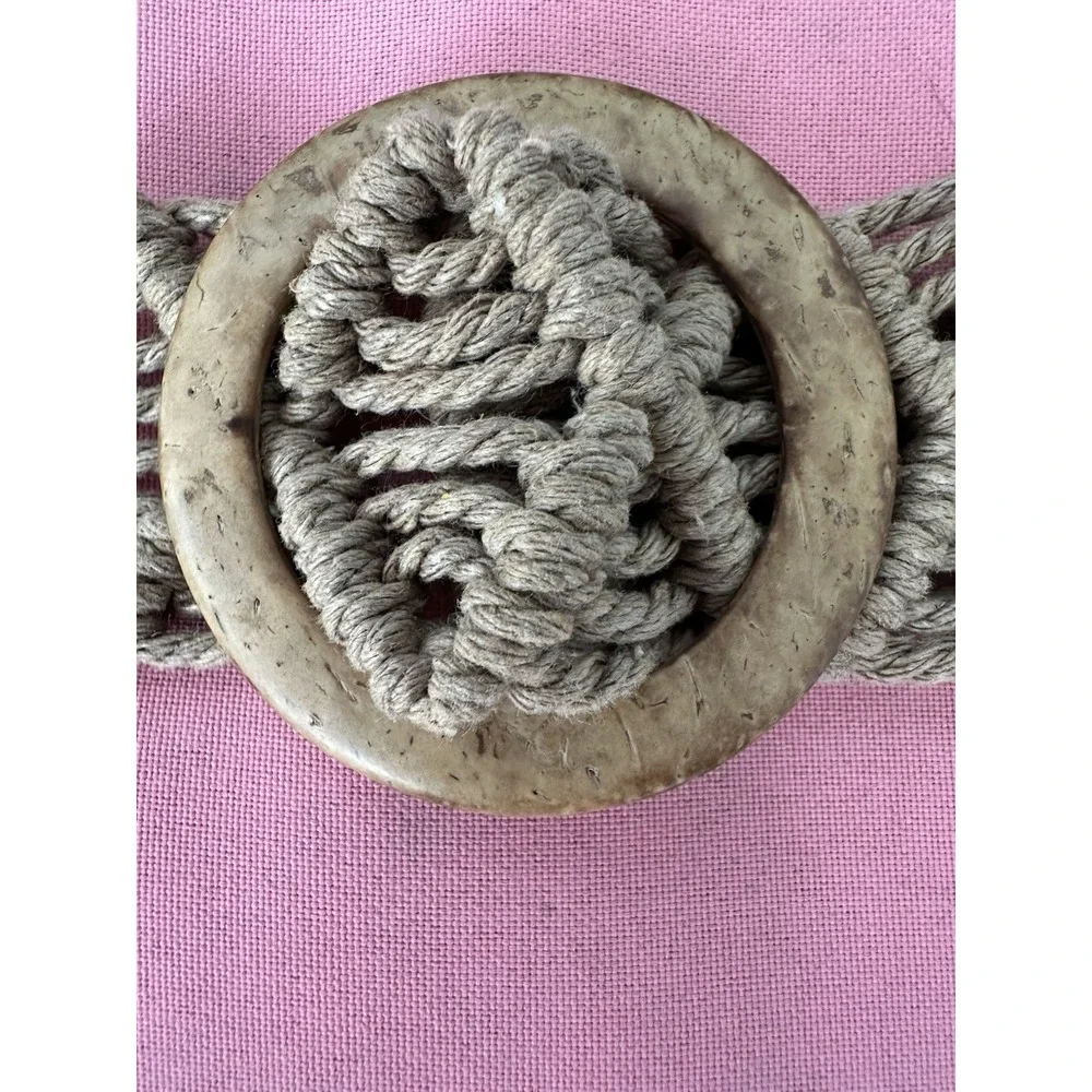 Vintage Handmade Macramé Boho‎ Belt 42